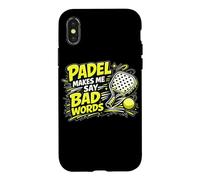 Le Padel Me Fait Dire des Gros Mots - Padel Marrant Coque pour iPhone X/XS