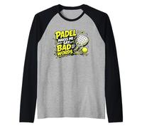 Le Padel Me Fait Dire des Gros Mots - Padel Marrant Manche Raglan
