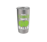 Le padel prend des balles Gobelet isotherme en acier inoxydable double paroi