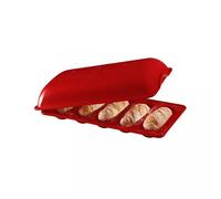 LE PAIN Moule à Mini baguettes d´Emile HENRY Rouge Grand Cru VPC SC