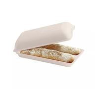 Emile Henry EH509502 Moule à pain Ciabatta, céramique, blanc Lin