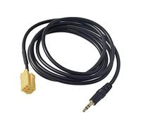Le Palais du BricBrac Câble AUX MP3 Auxiliaire Autoradio pour Fiat Grande Punto - Alfa 159 - Jack 3.5mm