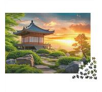 Le Palais Zen Casse-tête 1000 Pièces avec Emboîtement Parfait, Grand Puzzle Pavillon Japonpuzzle De Détente pour La Décoration Murale DIY, Secret Santa Original 52x38cm/1000pcs