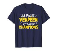 Le Palet vendéen C'est pour Les Champions T-Shirt, Homme, Bleu Marine, L