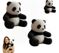 Le Panda - GuéRison éMotionnelle à La Demande, Fourrure Ultra-Douce Et Poids RéConfortant, Lavable, pour Un Soutien éMotionnel, Imite Les Mouvements Naturels, Le Cadeau Parfait,2pcs