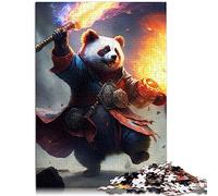 Le Panda Pyro Puzzles pour Adultes Puzzle en Bois Puzzles Difficiles et stimulants 1000 pièces 50x75 cm