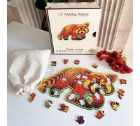 Le panda roux puzzle bois, c b