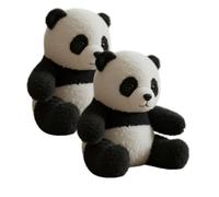 Le Pandy - GuéRison éMotionnelle à La Demande, Peluche Panda RéAliste pour Un Soutien éMotionnel, PremièRe Peluche Qui Vous Serre dans Ses Bras, Fourrure Ultra-Douce Et Design CâLin (2 pièces)