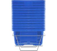 Le panier à provisions SucceBuy en bleu, un set de 12 pièces, est votre excellent choix pour faire vos courses. Ces paniers à provisions de 24 litres en plastique robuste sont équipés pour votre confo