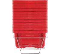 Le panier à provisions SucceBuy, un set de 12 paniers rouge vif, est un must pour vos besoins en matière de shopping. Idéal pour les achats en gros dans les magasins de détail, les supermarchés