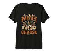 Le Papa Parfait n'a Pas d'abdos idée Cadeau Chasseur Chasse T-Shirt Haut de Gamme