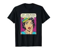 Le Pape a-t-il Un Accent de Chicago ? Bande dessinée drôle T-Shirt