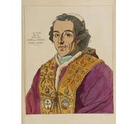 Le Pape Pie VII. 1802-04. D'après un portrait gravé à Rome. (1869) Affiche imprimée par Raphaël Jacquemin (18 x 24)
