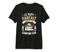 Le Papy Parfait Conduit Un Camping-Car Humour Papy Grand-Pèr T-Shirt Haut de Gamme