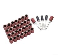 Le paquet complet de manchons de ponçage contient un total de cent unités sur plusieurs niveaux de grain (de grossier à fin) (150#)