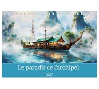 Le paradis de l'archipel (Calendrier de bureau 2027 DIN A5 vertical), CALVENDO calendrier mensuel: Un monde d'îles exotiques qui rappelle l'archipel indonésien.
