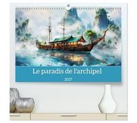 Le paradis de l'archipel (Calendrier mural haut de gamme 2027 DIN A2 vertical), CALVENDO calendrier mensuel