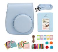 Le paradis des photographes perfectionnistes : étui de protection compatible Instax Mini, en cuir PU, à rabat, anti-poussière, avec poche pour