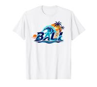 Le Paradis du Surf à Bali T-Shirt Graphique avec Valeur
