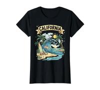 Le Paradis du Surf en Californie T-Shirt Graphique avec Valeur