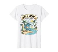 Le Paradis du Surf en Californie T-Shirt Graphique avec Valeur