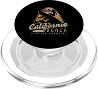 Le Paradis du Surf sur la Plage en Californie, Los Angeles Surf Co PopSockets PopGrip pour MagSafe