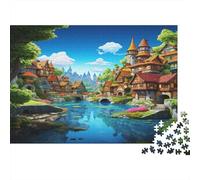 Le Paradis Puzzle 1000 Pièces avec Clic Parfait, Ensemble De Casse-tête en Puzzle Puzzle De Développement Cognitif pour Une Activité Intergénérationnelle, Passion Naturel Et Faune 52x38cm/1000pcs