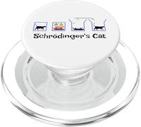 Le paradoxe de la Superposition quantique du Design des Chats de Schrödinger PopSockets PopGrip pour MagSafe