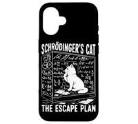 Le paradoxe quantique du Plan d'évasion du Chat de Schrödinger Coque pour iPhone 16