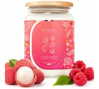 Le Paraïs Bougie Parfumée Litchi & Framboise Cire Végétale 700 ml