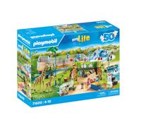 Playmobil – Parc animalier MyLife 71600 – 66 pièces, 6 personnages, 16 animaux – Dès 4 ans