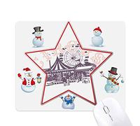 le parc d'attractions de cirque modèle le bonhomme de neige étoile tapis de souris