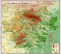 Le parc national des cevennes 31,8 x 31,8 cm - Carte en relief - Collectif - Georelief - Atlas / carte