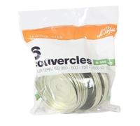 Le Parfait - Sachet de 6 couvercles Familia Wiss - 100mm, Orange