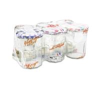 LE PARFAIT 1978009 Lot de 6 confituriers en verre - 385g - Transparent