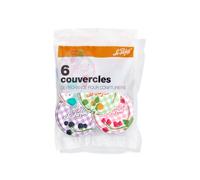 Le Parfait - Sachet de 6 couvercles pour confituriers - 82mm - modèles aléatoires