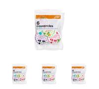 Le Parfait - Sachet de 6 couvercles pour confituriers - 82mm - modèles aléatoires (Lot de 4)