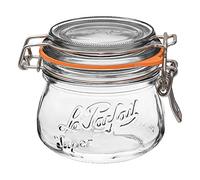 Le Parfait Super Jar - Bocal à conserve en verre français de 250 ml avec large ouverture, couvercle hermétique (237 ml, 1 pinte)