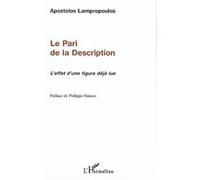 Apostolos Lampropoulos – Le pari de la description : L'effet d'une figure déjà lue