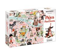 Le Paris des Parichiens - Puzzle 200 pièces - Colas Gutman - Ecole Des Loisirs - Jeux livres objets