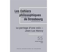 Le partage d'une voix - Jean-Luc Nancy David Espinet (Editeur du volume), David Espinet (Contributions), Sandrine Israël-Jost (Contributions), Edouard Mehl (Contributions), Juan Carlos Moreno Romo (Co