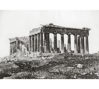 Le Parthénon sur l'Acropole Athènes Grèce vers 1850. Peut-être après une œuvre du journaliste et photographe français Eugene Piot 1812-1890 Poster imprimé par Ken Welsh (45,7 x 30,5 cm)
