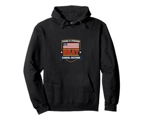 Le Parti Conservateur Patriotic Stars & Stripes Bat Cancel Culture Sweat à Capuche