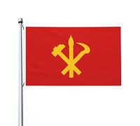 Le Parti Des Travailleurs De Corée Drapeau De 90X150Cm Résistant Drapeaux Décoratifs D'Extérieur Couleurs Éclatantes Bannière De Jardin Pour Maison Vacances Extérieure