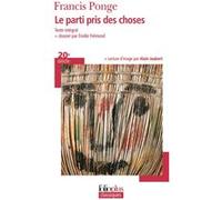 Le parti pris des choses – Gallimard