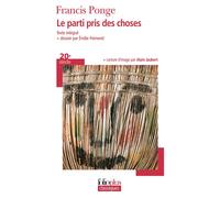 Le parti pris des choses – Gallimard