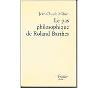 Le Pas philosophique de Roland Barthes