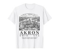 Le Patrimoine Industriel d'Akron Rencontre l'innovation Moderne. T-Shirt
