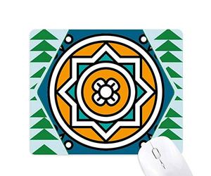 le patron du style géométrie abstraite tapis de souris green pine tree tapis en caoutchouc
