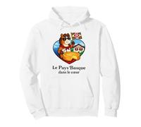 Le Pays Basque dans Le Cœur - Culture et Identité Basques Sweat à Capuche